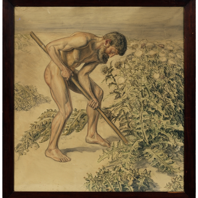 Adam drawing up Thistles by Joakim Skovgaard