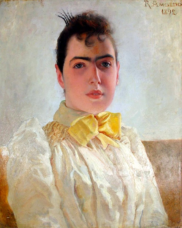Bust of Mrs. Amoedo (Adelaide Amoedo, aged twenty) by Rodolfo Amoedo