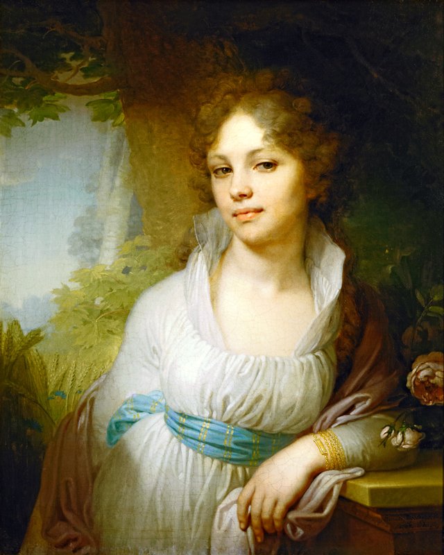 Portrait of Maria Ivanovna Lopukhina by Vladimir Borovikovsky