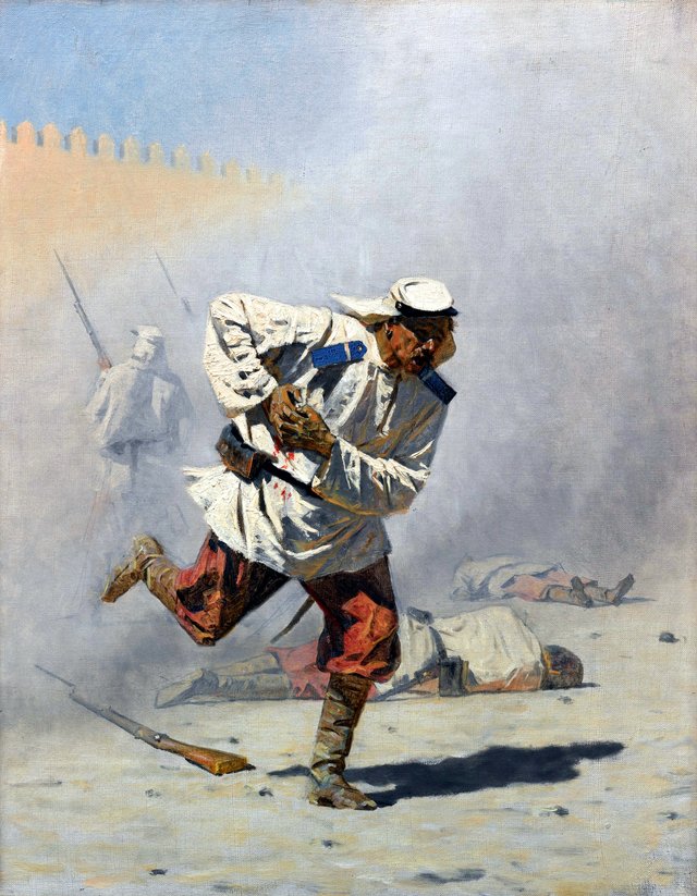 Mortally wounded by Vasily Vereshchagin