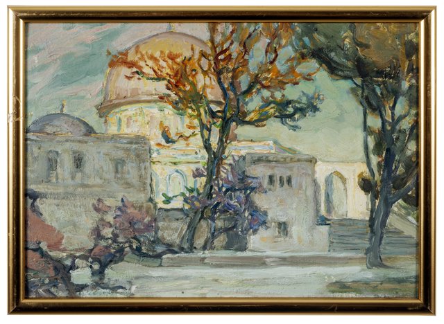View of Jerusalen. Study by Anna Boberg
