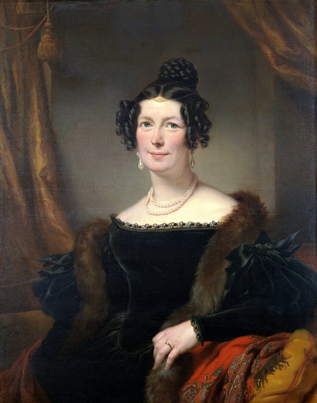 Portrait of Jacoba Elisabeth Swarts (1799-1869) by Jan Adam Kruseman