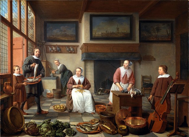 Jacob Bierens en zijn familie by Hendrik Martenszoon Sorgh