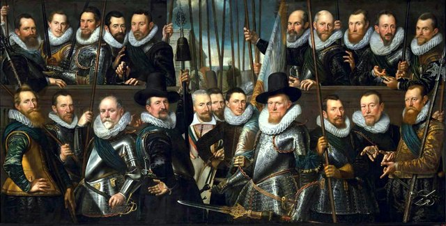 Civic Guardsmen from a company of the Crossbow Civic Guard by Cornelis van der Voort