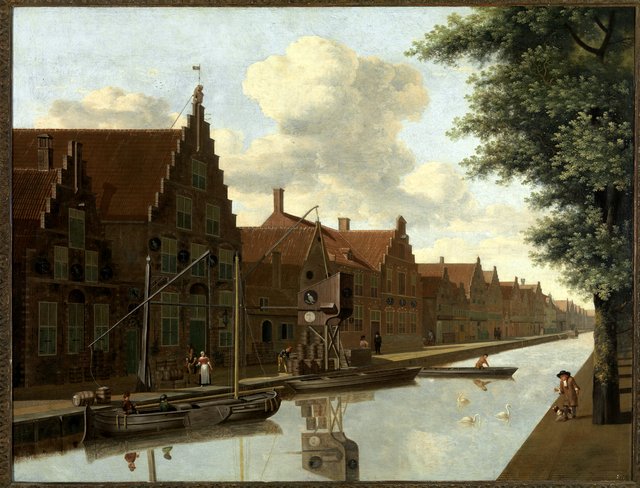 Beer Brewery De Passer en De Valk in Haarlem by Job Adriaenszoon Berckheyde