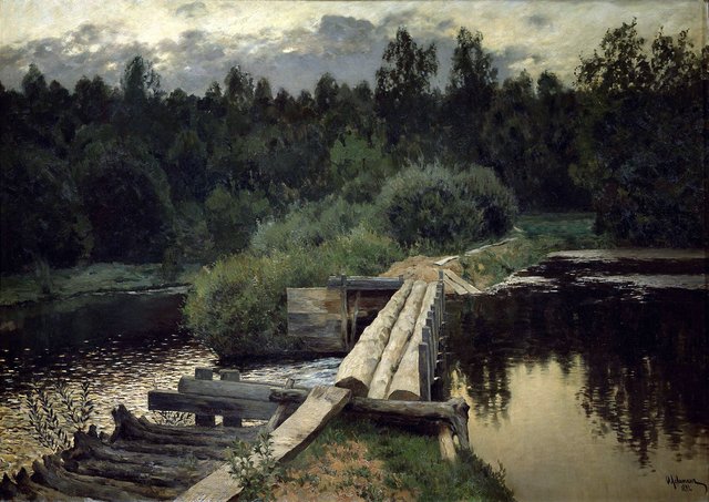 By the Pool by Isaac Levitan