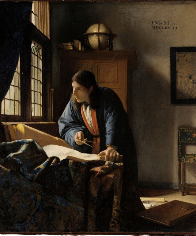 The Geographer by Johannes Vermeer