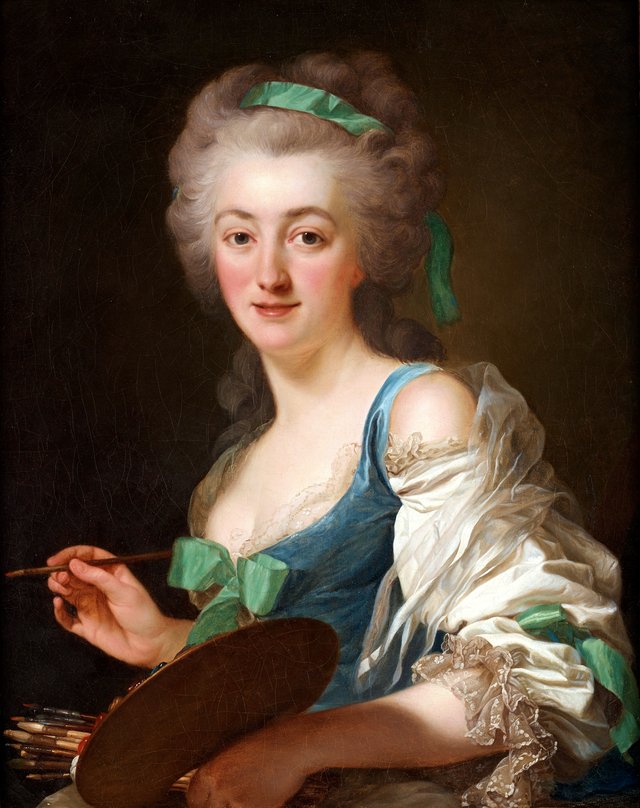 The artist Anne Vallayer-Coster by Alexander Roslin