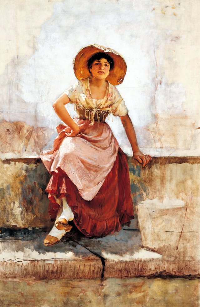 Florentine Flower Girl by Frank Duveneck