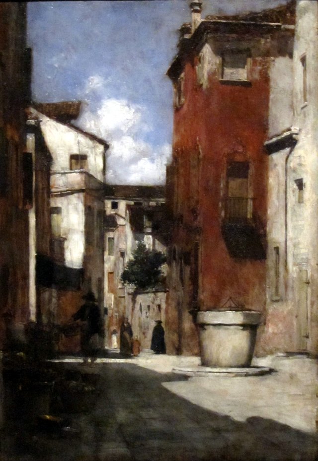 Street Scene, in Venice by Joseph DeCamp
