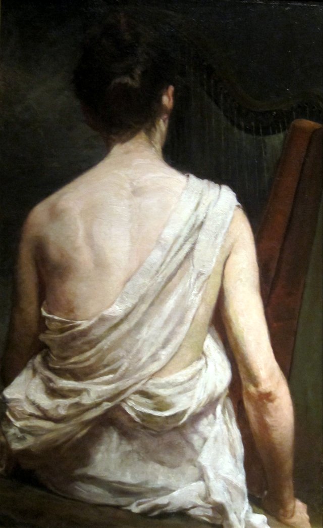Woman with a Harp by Elizabeth Nourse