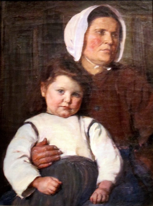 Normandy Peasant Woman and Her Child by Elizabeth Nourse