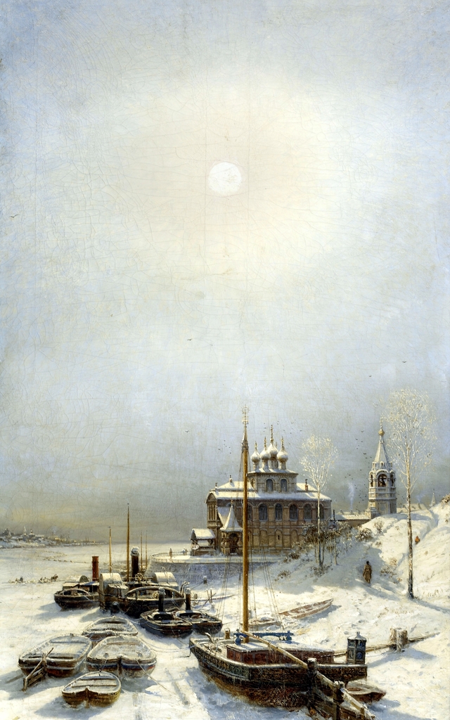 Winter in Borisoglebsk by Alexey Bogolyubov