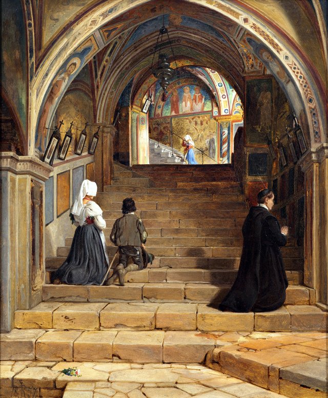 La Scala Santa at the Monastery San Benedetto near Subiaco by Jørgen Roed
