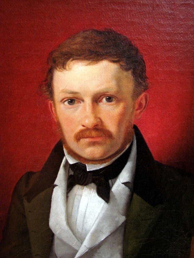 Portrait of the architecht M.G.B. Bindesbøll by Ditlev Blunck