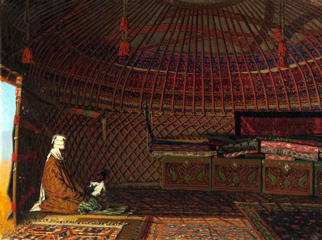 Inside the Tent of a Rich Kirghiz by Vasily Vereshchagin