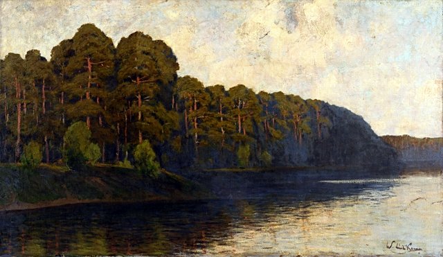 Grunewaldlandschaft mit See by Walter Leistikow