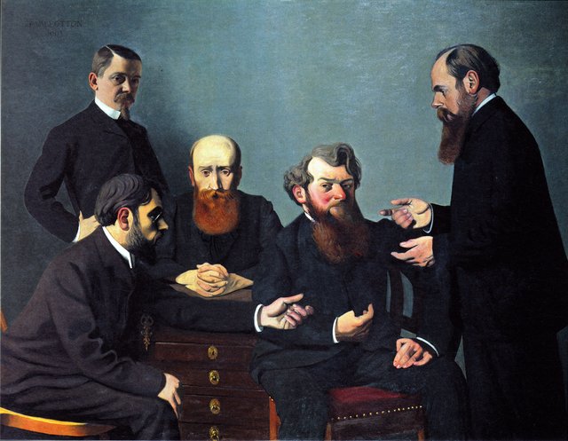 Les Cinq Peintres by Félix Vallotton