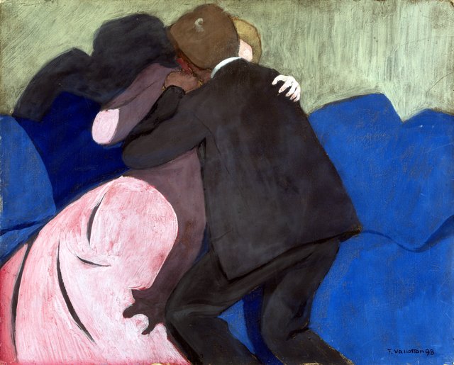 The Kiss by Félix Vallotton