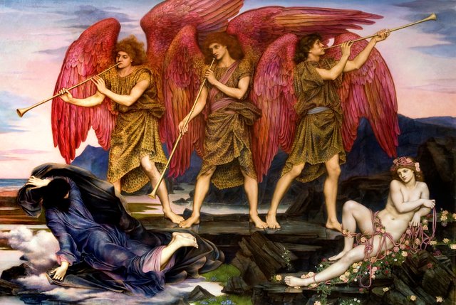 Aurora Triumphans by Evelyn De Morgan