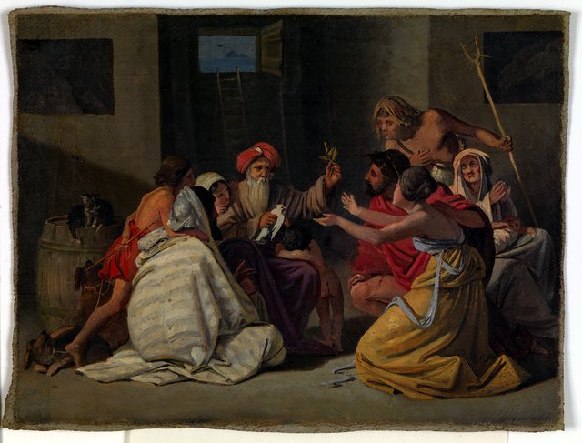 Study for the painting "Noah i arken" by Ditlev Blunck