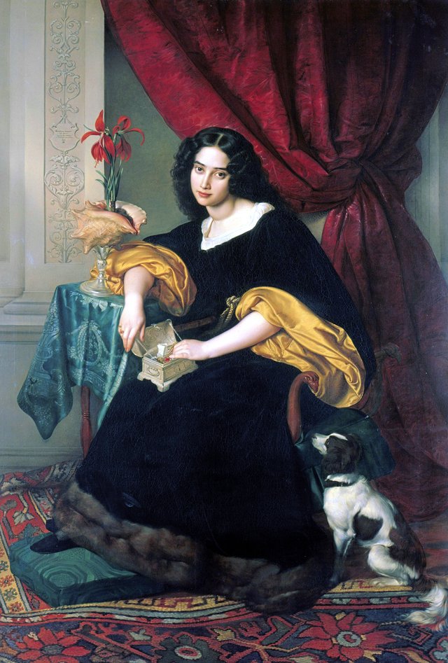 Pauline Hübner, née Bendemann by Julius Hübner