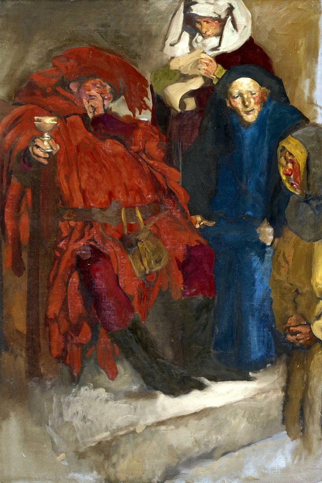 Study for Falstaff by Edwin Austin Abbey