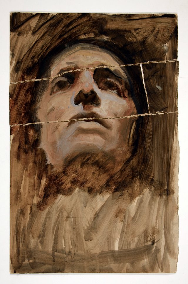 Study of a head by Edwin Austin Abbey