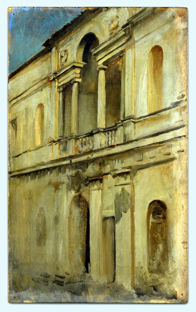 Architectural study by Edwin Austin Abbey