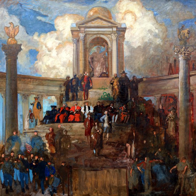 Study for The Apotheosis of Pennsylvania, House of Representatives Chamber, Pennsylvania State Capitol, Harrisburg by Edwin Austin Abbey