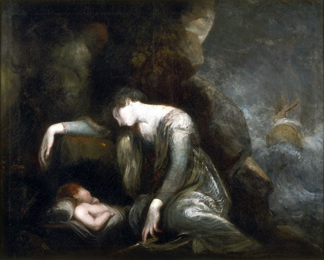 Danaë and Perseus on Seriphos (?) by Henry Fuseli