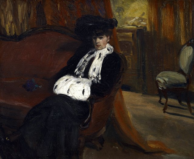 The Ermine Muff by William James Glackens