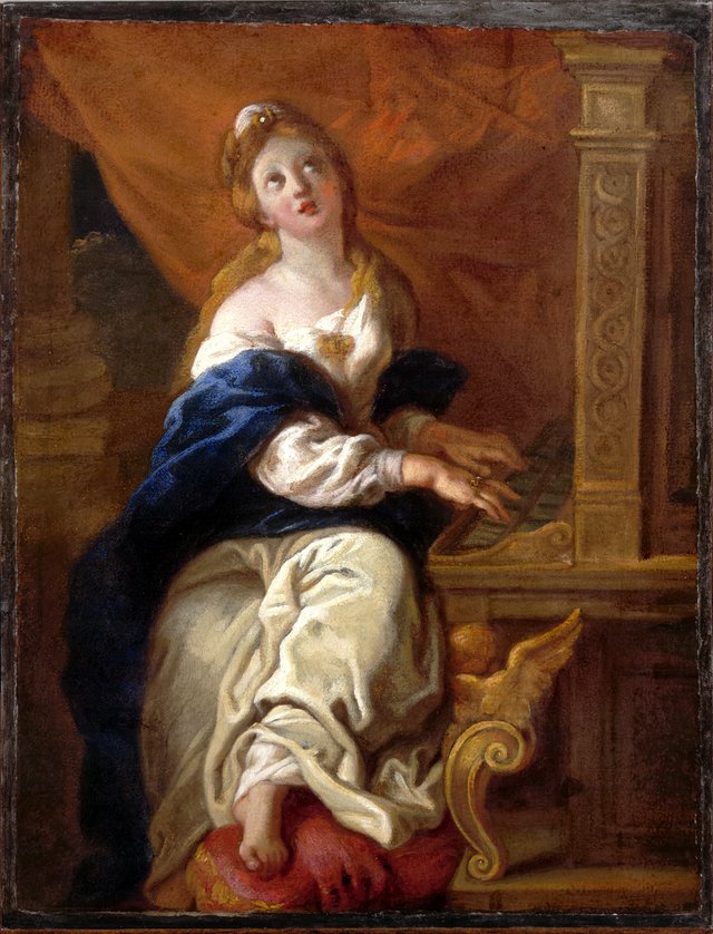 Saint Cecilia by Charles de La Fosse