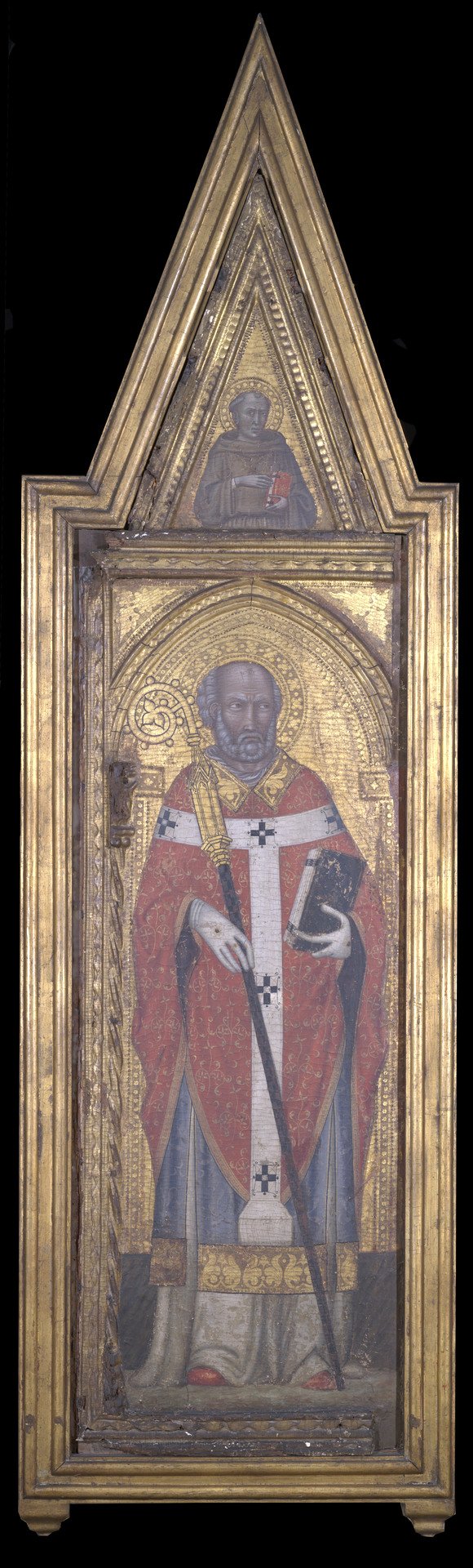 Episcopal Saint and Franciscan Monk (gable) by Martino di Bartolomeo