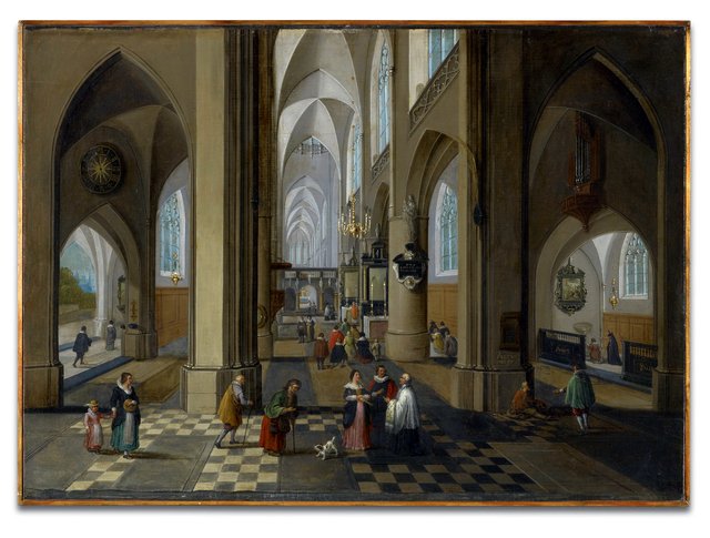 Interior of a Gothic Church by Pieter Neefs the Elder
