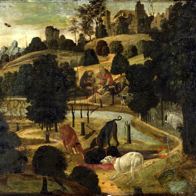 The Death of Actaeon by Jacopo da Sellaio