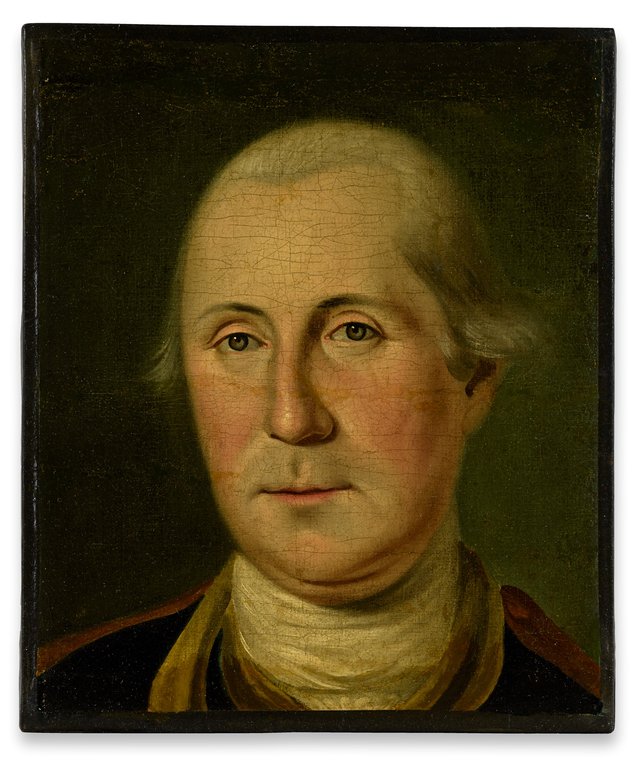 George Washington  (1732-1799), LL. D. 1781 (after Charles Willson Peale) by John Trumbull