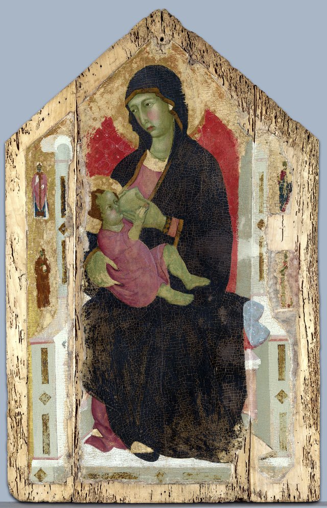 Virgin and Child Enthroned with Four Saints by Ugolino di Nerio