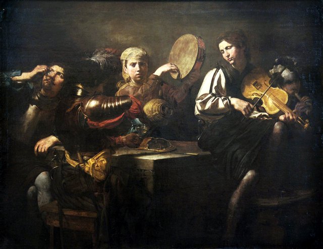 Musicians and Soldiers by Valentin de Boulogne