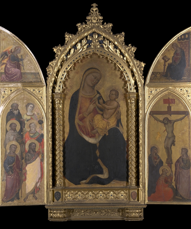Saints with Angel Annunciate by Spinello Aretino