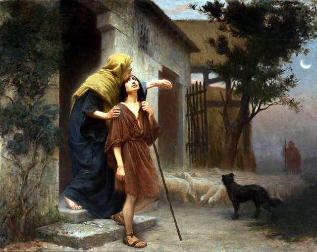 Jacob's departure by Rodolfo Amoedo