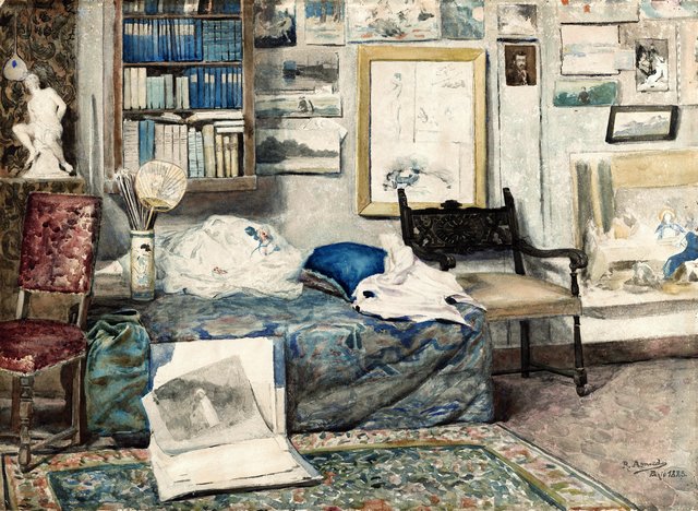 Ateliê do Artista em Paris by Rodolfo Amoedo