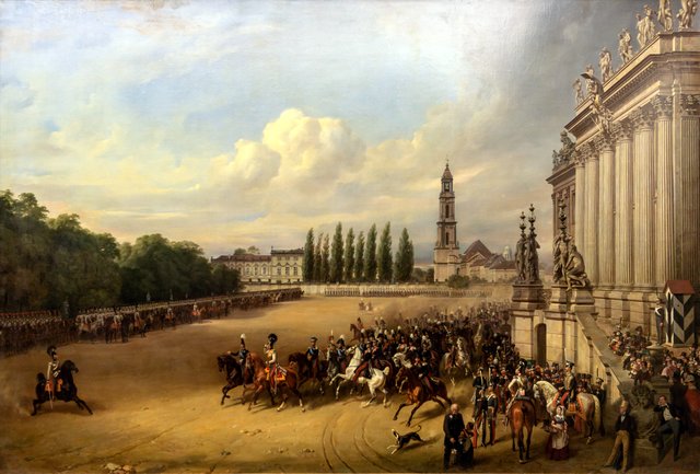 Parade in Potsdam in 1817 by Franz Krüger