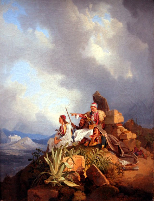 Palikars near Athens by Peter von Hess