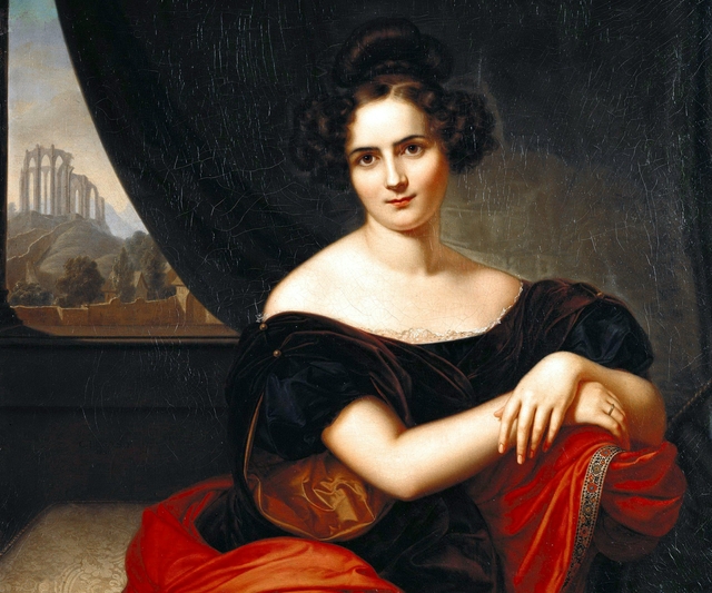 Portrait of Mrs. Gedicke by Carl Joseph Begas