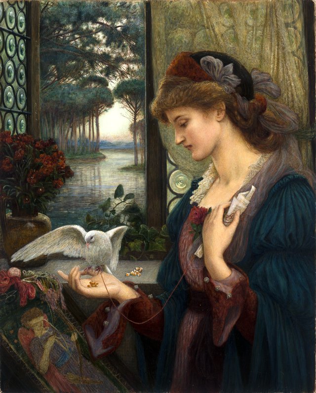 Love's Messenger by Marie Spartali Stillman