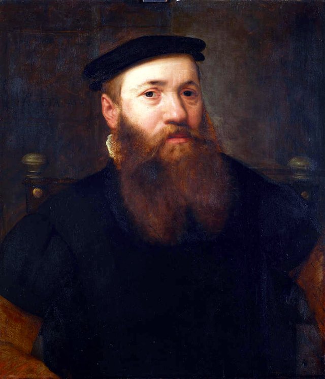 Bildnis eines Mannes mit dunkelblondem Vollbart by Willem Key