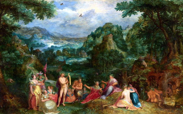 Landscape with the judgment of Midas by Karel van Mander the Elder