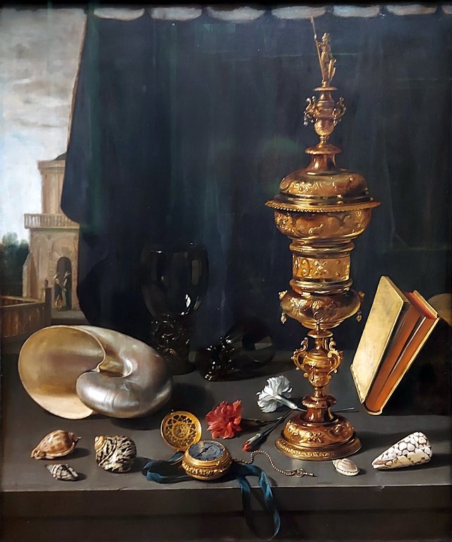 Still Life with a Tall Covered Beaker by Pieter Claesz