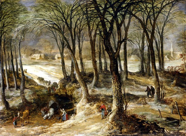 Winter landscape by Joos de Momper the Younger